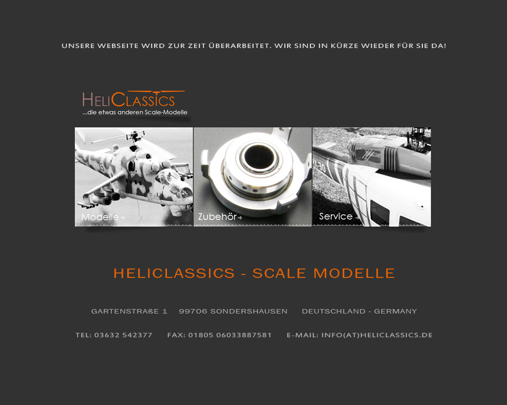 Landing Page HeliClassics